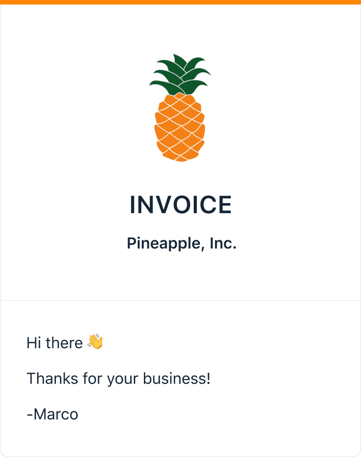 Andco Invoice Email